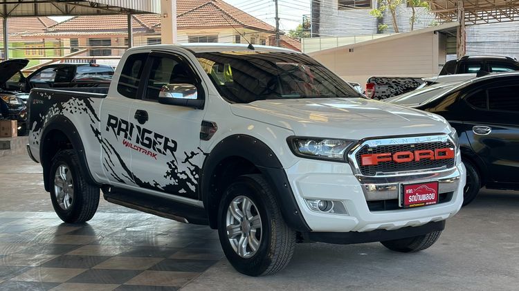 Ford Ranger 2018 2.2 Hi-Rider XLT Pickup ดีเซล ไม่ติดแก๊ส เกียร์ธรรมดา ขาว รูปที่ 3