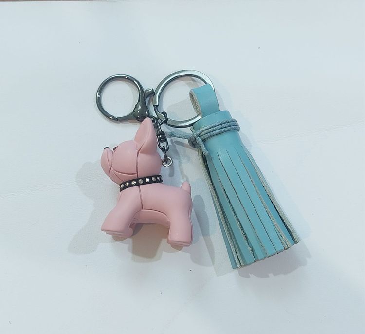 พวงกุญแจหนังวัวแท้ งาน handmade  รูปที่ 3