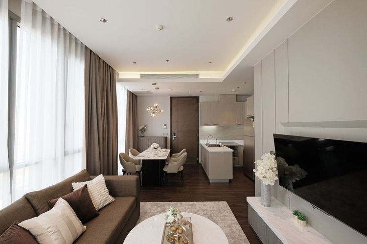 มีบางส่วน ให้เช่าคอนโดห้องมุม Quattro by Sansiri – ทองหล่อ 4 พร้อมเข้าอยู่ ทำเลดีใจกลางเมือง ใกล้ BTS ทองหล่อ รูปที่ 2