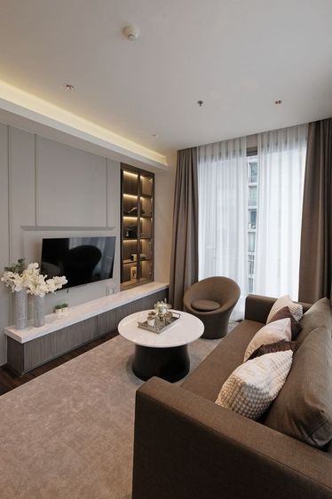 มีบางส่วน ให้เช่าคอนโดห้องมุม Quattro by Sansiri – ทองหล่อ 4 พร้อมเข้าอยู่ ทำเลดีใจกลางเมือง ใกล้ BTS ทองหล่อ รูปที่ 4