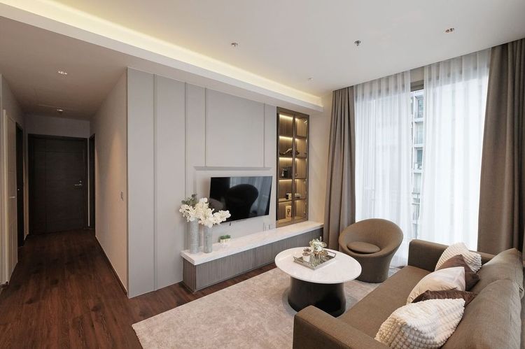 มีบางส่วน ให้เช่าคอนโดห้องมุม Quattro by Sansiri – ทองหล่อ 4 พร้อมเข้าอยู่ ทำเลดีใจกลางเมือง ใกล้ BTS ทองหล่อ รูปที่ 3