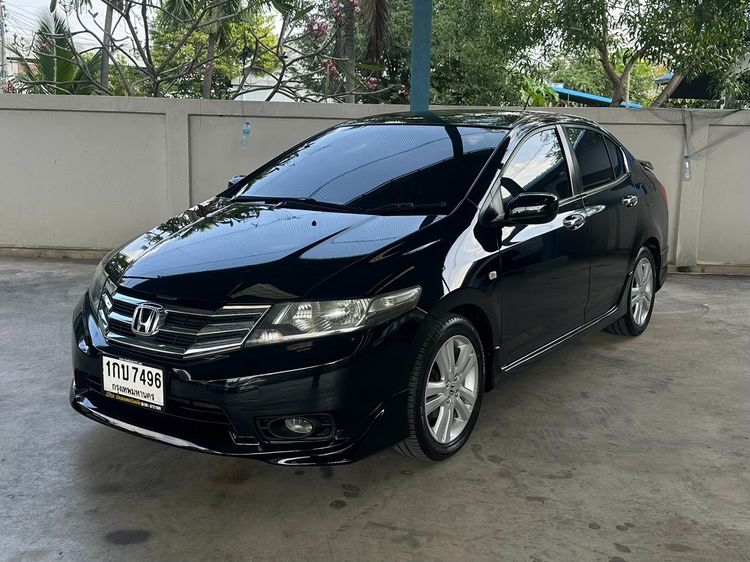 Honda City 2012 1.5 V i-VTEC Sedan เบนซิน ไม่ติดแก๊ส เกียร์อัตโนมัติ ดำ