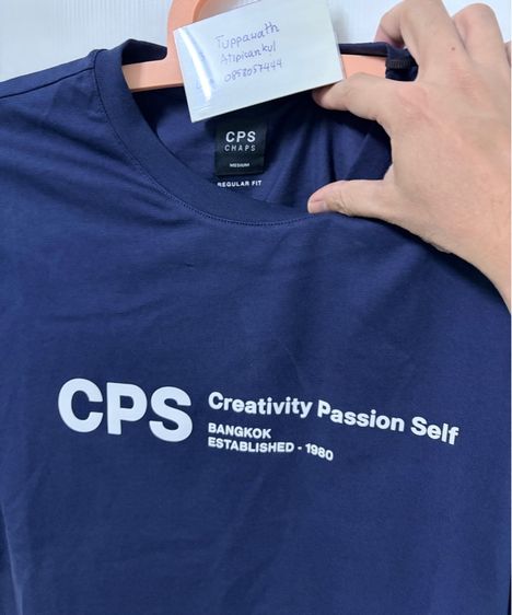 เสื้อยืด cps สรน้ำเงินเข้ม ของใหม่แท้ จากshop รูปที่ 2