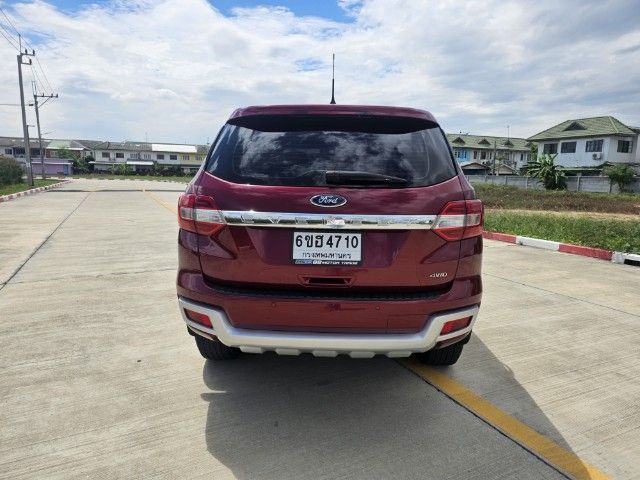 Ford Everest 2017 3.2 Titanium 4WD Utility-car ดีเซล เกียร์อัตโนมัติ แดง รูปที่ 3