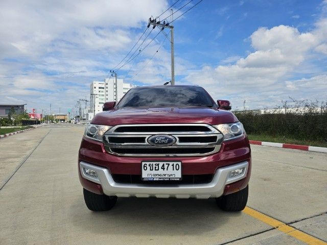 Ford Everest 2017 3.2 Titanium 4WD Utility-car ดีเซล เกียร์อัตโนมัติ แดง รูปที่ 2