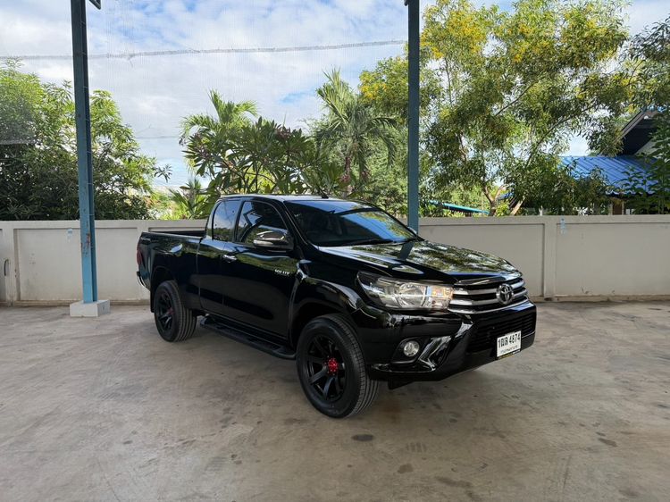 Toyota Hilux Revo 2016 2.4 Prerunner E Pickup ดีเซล ไม่ติดแก๊ส เกียร์ธรรมดา ดำ รูปที่ 2