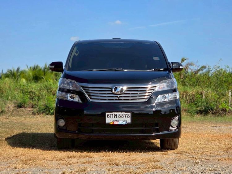 Toyota Vellfire 2009 2.4 V Van เบนซิน ไม่ติดแก๊ส เกียร์อัตโนมัติ ดำ รูปที่ 2