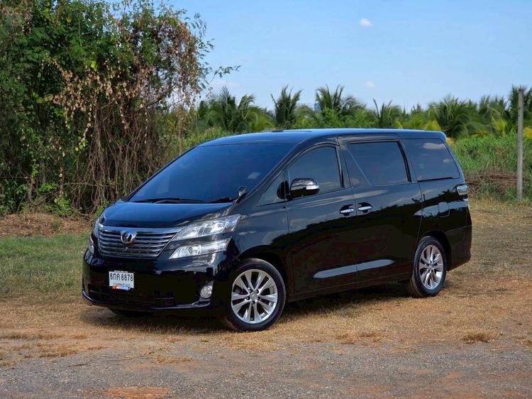 Toyota Vellfire 2009 2.4 V Van เบนซิน ไม่ติดแก๊ส เกียร์อัตโนมัติ ดำ