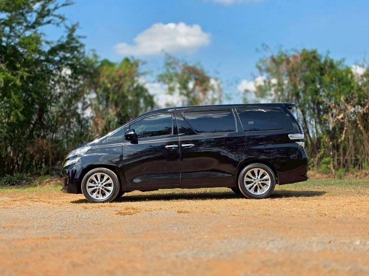 Toyota Vellfire 2009 2.4 V Van เบนซิน ไม่ติดแก๊ส เกียร์อัตโนมัติ ดำ รูปที่ 3