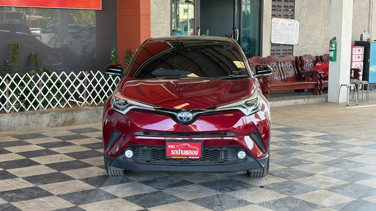 Toyota C-HR 2019 1.8 HV Hi Utility-car ไฮบริด ไม่ติดแก๊ส เกียร์อัตโนมัติ แดง รูปที่ 2