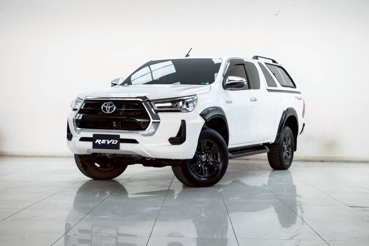 Toyota Hilux Revo 2022 Smart Cab 2.4 Mid 4WD Pickup ดีเซล ไม่ติดแก๊ส เกียร์ธรรมดา ขาว