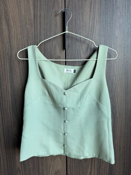 เซ็ตเสื้อสูททรงครอปและกระโปรง 3 ชิ้น รูปที่ 5