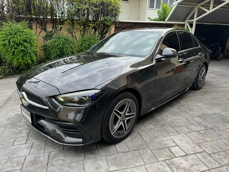 Mercedes-Benz C-Class 2022 C350 Sedan ปลั๊กอินไฮบริด (PHEV) ไม่ติดแก๊ส เกียร์อัตโนมัติ เทา รูปที่ 2