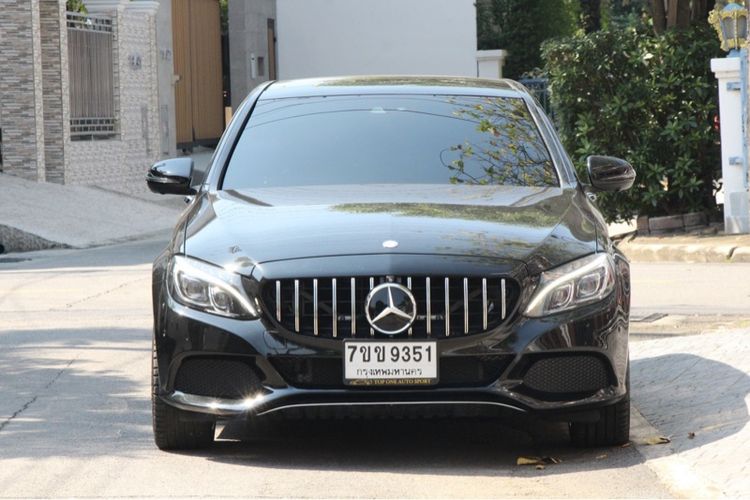Mercedes-Benz C-Class 2017 C350 Sedan ปลั๊กอินไฮบริด (PHEV) เกียร์อัตโนมัติ ดำ รูปที่ 2