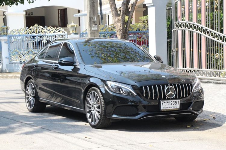 Mercedes-Benz C-Class 2017 C350 Sedan ปลั๊กอินไฮบริด (PHEV) เกียร์อัตโนมัติ ดำ