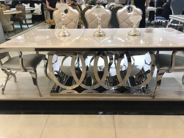 โต๊ะทานข้าวหินอ่อน โต๊ะกินข้าวกินอ่อน รูปที่ 4