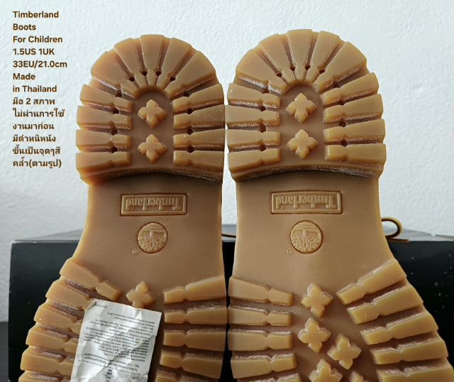 Timberland Boots For Children 33EU(21.0cm) Original ของแท้ มือ 2 สภาพใกล้เคียงของใหม่, รองเท้า Timberland หนังแท้ พื้นเต็ม มีตำหนิเล็กน้อย รูปที่ 11