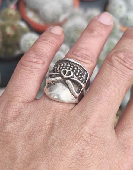 แหวนกะโหลกเงินแท้ งานนอก  งานมันส์ๆ​ ราคาดีๆครับ รูปที่ 11