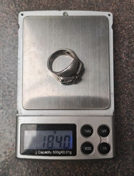 แหวนกะโหลกเงินแท้ งานนอก  งานมันส์ๆ​ ราคาดีๆครับ รูปที่ 13