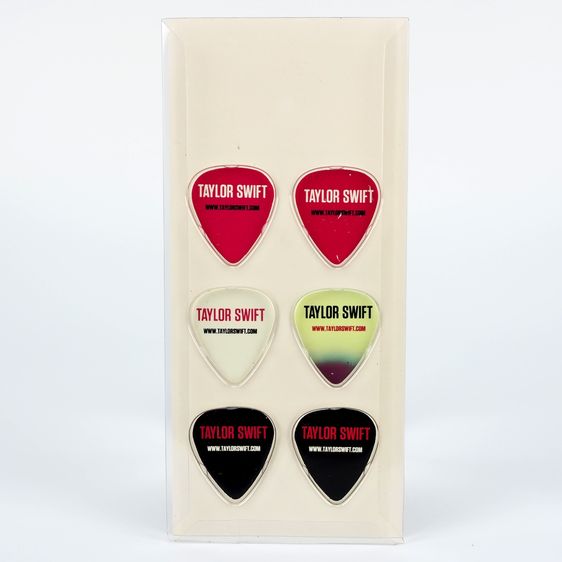 ปิ๊กกีตาร์ Taylor Swift x Cornetto (Red Era 2012) ของแท้ 6 ชิ้น รูปที่ 4