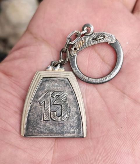 เครื่องเงินเก่า พวงกุญแจเงินแท้ งานเก่า West Germany​ หายากมาก​ ราคาดีๆครับ