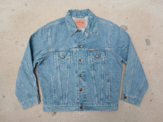 แขนยาว เสื้อแจ็คเก็ต | เสื้อคลุม Edwin Jacket (Size L) Made in Japan