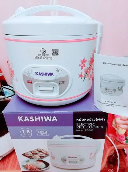 หม้อหุงข้าวขนาด 1.8ลิตร ครบกล่องพร้อมซึงนึ่ง, ทัพพี , แก้วตักข้าวสาร พร้อมใบรับประกัน รูปที่ 2