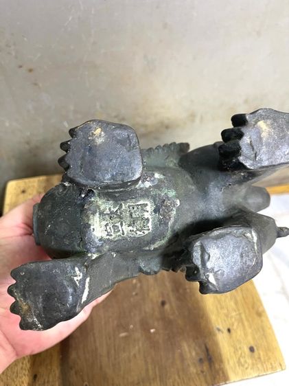 ปี่เซียะ มีปีก ทองเหลืองสะสม ตัวใหญ่ รูปที่ 11