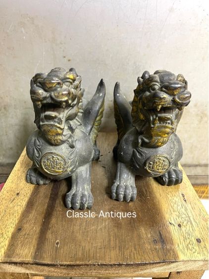 ปี่เซียะ มีปีก ทองเหลืองสะสม ตัวใหญ่ รูปที่ 3