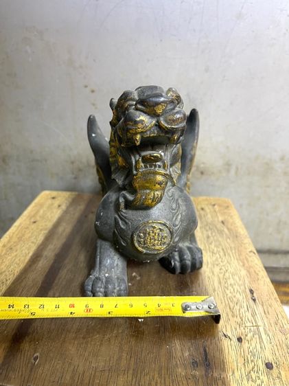 ปี่เซียะ มีปีก ทองเหลืองสะสม ตัวใหญ่ รูปที่ 10