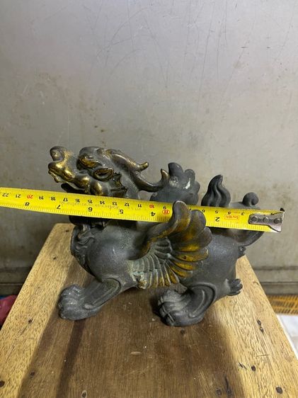 ปี่เซียะ มีปีก ทองเหลืองสะสม ตัวใหญ่ รูปที่ 16