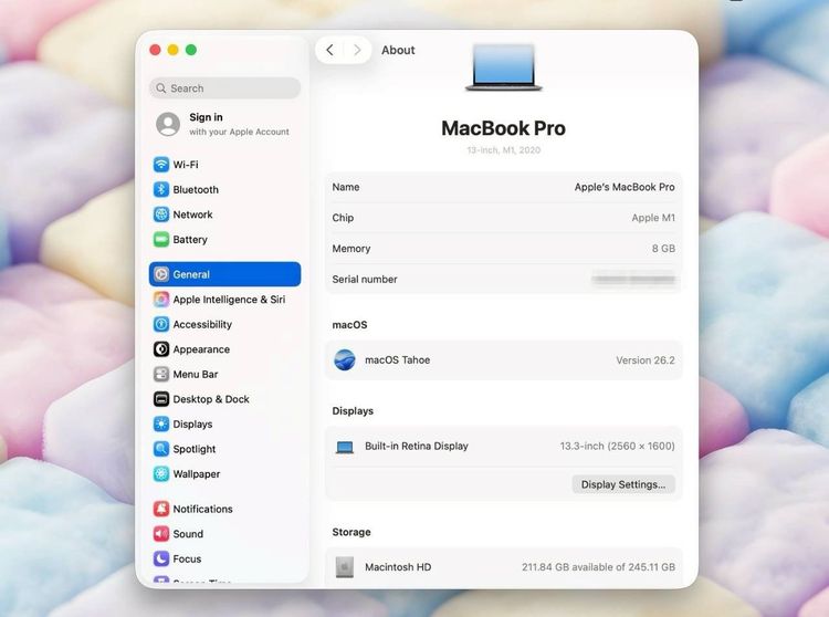MacBook Pro 13-inch M1 2020 Ram8GB SSD256GB SpaceGray รูปที่ 12