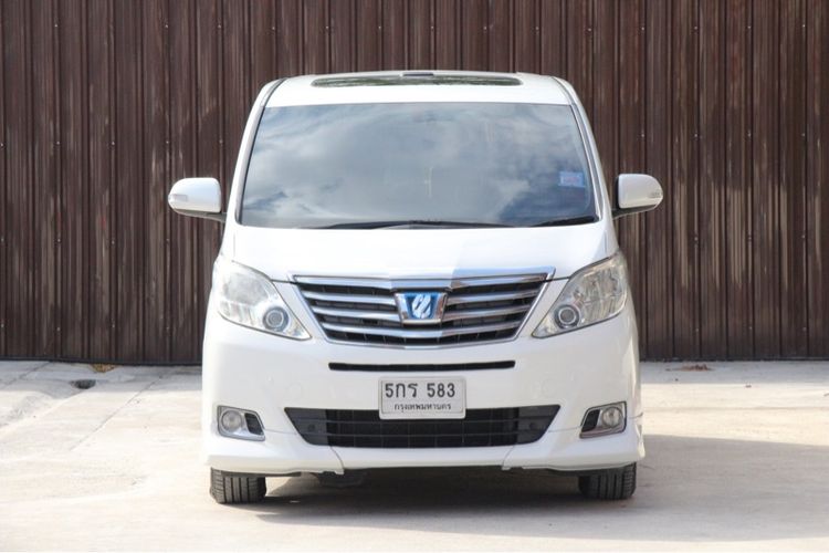Toyota Alphard 2013 2.4 HV 4WD Van ไฮบริด ไม่ติดแก๊ส เกียร์อัตโนมัติ ขาว รูปที่ 2