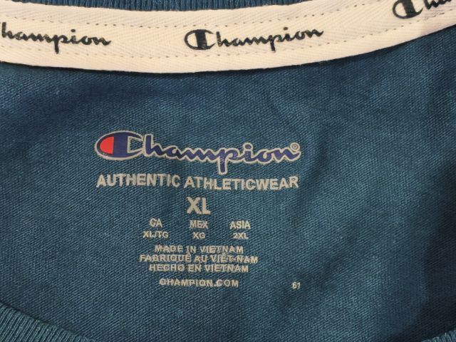 Champion Authentic T-Shirt  Blue Size XL (Asia 2XL)  89 THB – Free Shipping รูปที่ 5