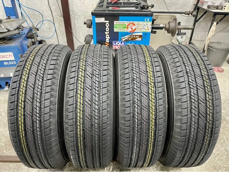 ยางถอดป้ายแดงขอบ 17” ยี่ห้อ BRIDGESTONE รุ่น DUELER HT ขนาด 255-70R17 ปี 25 สีเส้นตุ่มหน้ายางยังอยู่ครบ รูปที่ 9