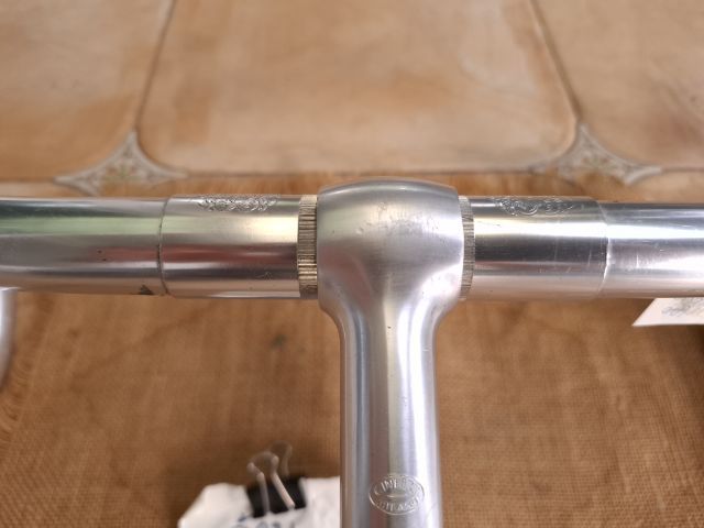 ชุดแฮนด์ Cinelli Criterium ตุ๊กตาคู่ และ เสต็ม A1 Milano Logo สภาพดี ส่งลงทะเบียนฟรี รูปที่ 11