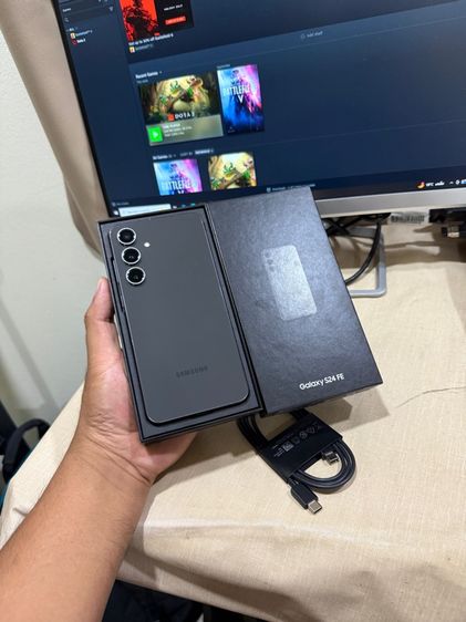 Samsung S24 FE 128GB 5G Graphite สภาพสวยๆ เดิมๆ ใช้งานปกติ สอบถามได้คัฟ Benten