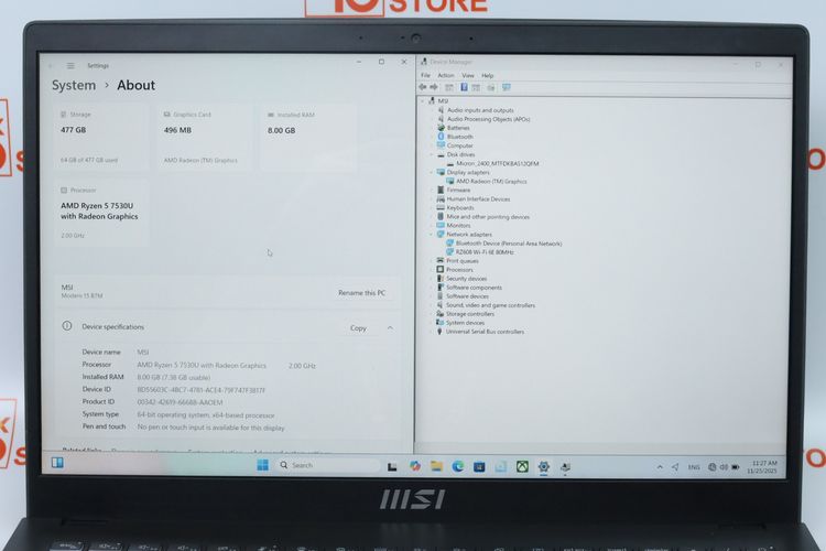 MSI MODERN 15 B7M-053TH  Ryzen 5 7530U.RAM8GB.SSD512GB - ID25110247 รูปที่ 4