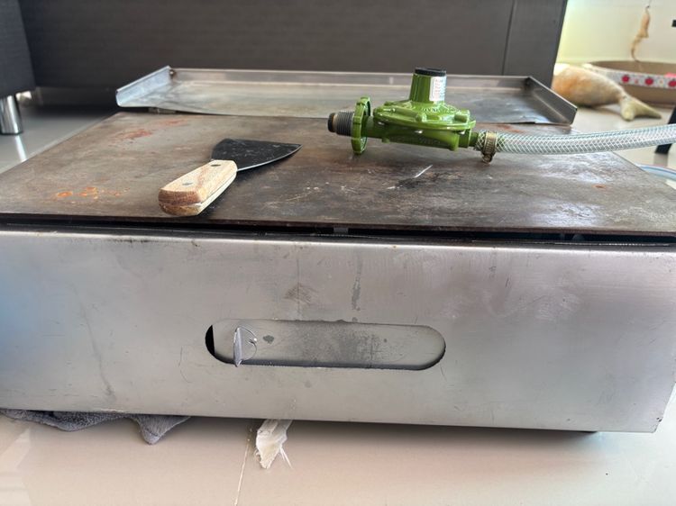 มือสอง เตาโตเกียว เตาย่างเนย หน้าเหล็กแผ่นเรียบ พร้อมอุปกรณ์ครบชุด รูปที่ 14