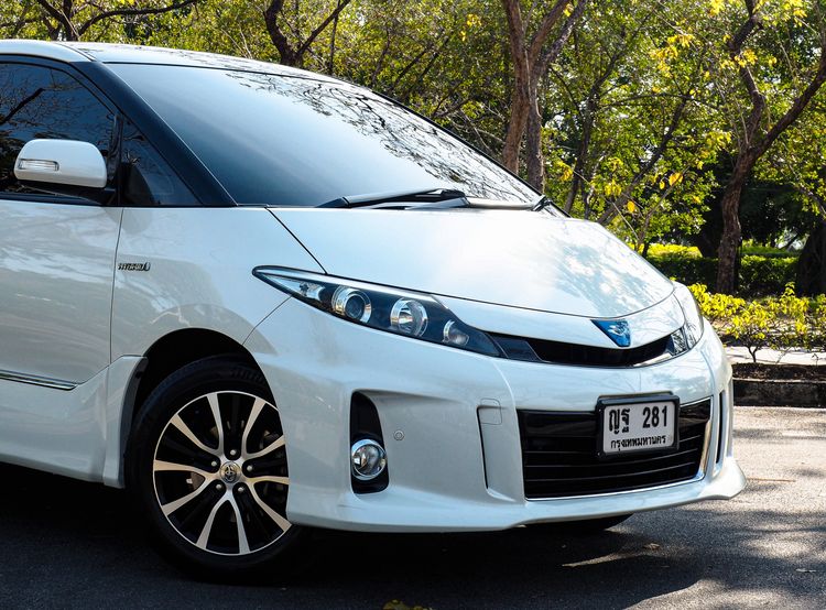 Toyota Estima 2013 2.4 Hybrid E-Four 4WD Utility-car ไฮบริด ไม่ติดแก๊ส เกียร์อัตโนมัติ ขาว รูปที่ 4