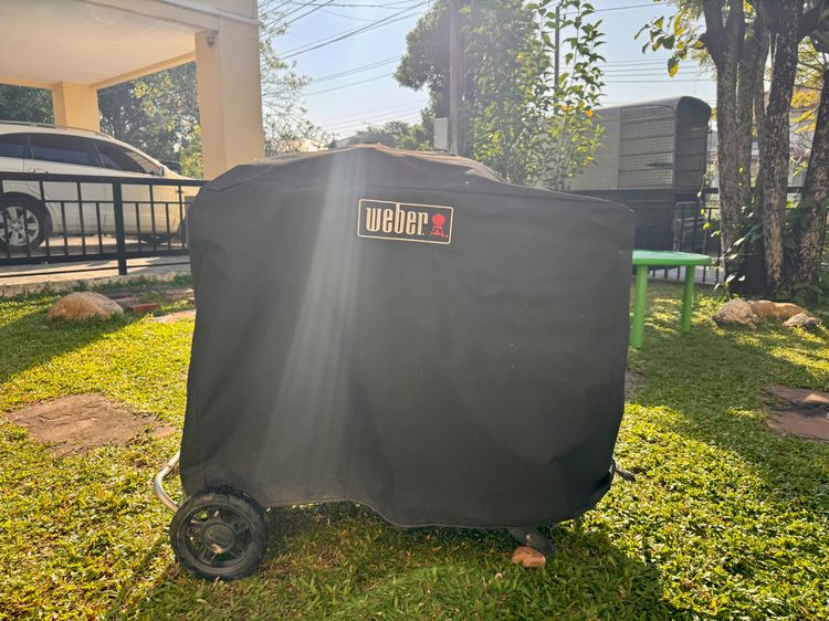Weber Traveler Portable Gas Grill – Excellent Used Condition With Original Cover and Folding Cart รูปที่ 9
