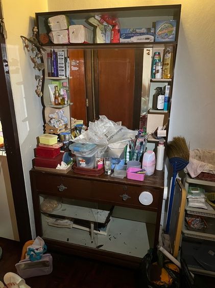 น้ำตาล ไม้ อื่นๆ โต๊ะเครื่องแป้ง