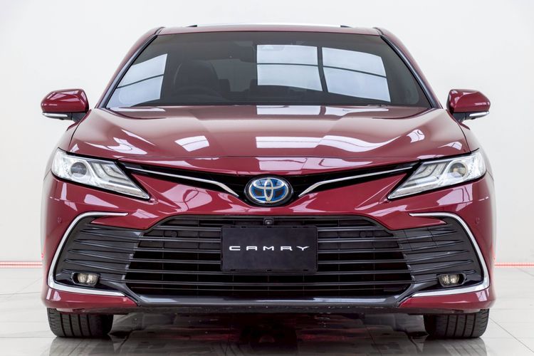Toyota Camry 2022 2.5 HEV Premium Luxury Sedan ไฮบริด ไม่ติดแก๊ส เกียร์อัตโนมัติ แดง รูปที่ 3