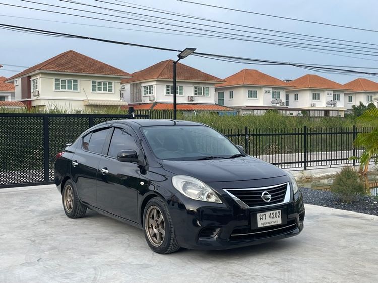 Nissan Almera 2012 1.2 E Sedan เบนซิน ไม่ติดแก๊ส เกียร์อัตโนมัติ ดำ รูปที่ 3
