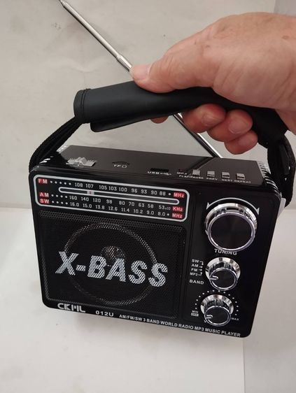 📻 วิทยุพกพา X-BASS เพิ่มความยาวเสาอากาศ 72 ซม.เพื่อสัญญาณชัดขึ้น ฟังเพลง MP3 สะดวกทุกที่ ส่งจากไทย