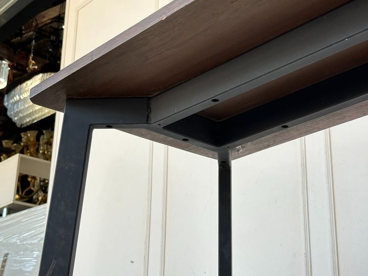 โต๊ะบาร์ ท็อปไม้จริงสีน้ำตาล ขาเหล็กสีดำ รูปที่ 10