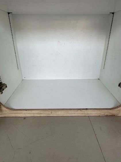 ตู้เก็บของ 2 บานเปิด โครงไม้ MDF ปิดผิวลามิเนตลายไม้สีบีช  รูปที่ 15