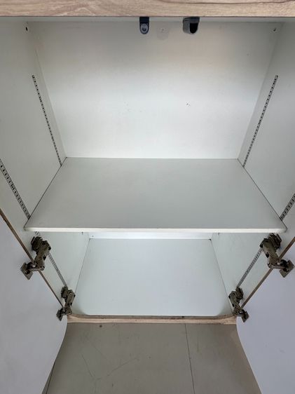 ตู้เก็บของ 2 บานเปิด โครงไม้ MDF ปิดผิวลามิเนตลายไม้สีบีช  รูปที่ 11