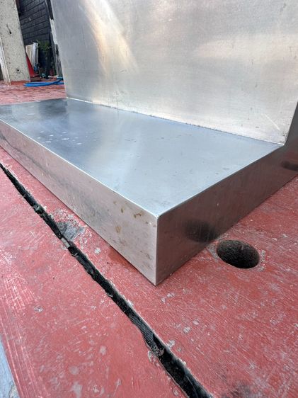 ป้ายสแตนเลสตั้งพื้น ติดแผ่นอคีลิคใส ด้ายในมีติดไฟ LED รูปที่ 10