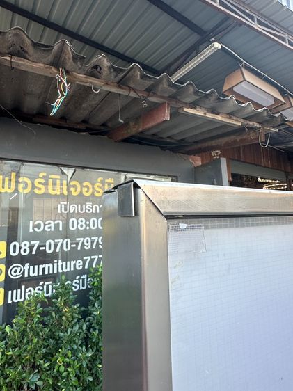 ป้ายสแตนเลสตั้งพื้น ติดแผ่นอคีลิคใส ด้ายในมีติดไฟ LED รูปที่ 7